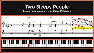 Two Sleepy People - jazz piano tutorial