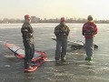 Windsurfing on Ice ! 81kmh!