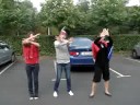 il fallait bien une petite danse pour supporter les fran�ais lors du mondial 2008 de twirling b�ton