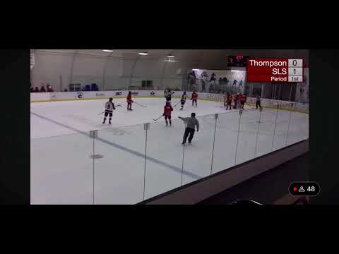 Liam (#6 White) scores goal against Thompson Blazers U17 AAA (Feb 24, 2024)