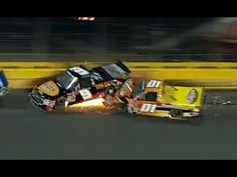 charlotte - Hornaday and Crum crash at Charlotte! For more NASCAR news, check out: http://www.NASCAR.com.