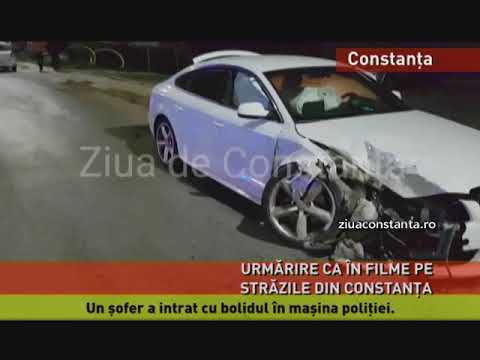 Un şofer a intrat cu bolidul în maşina poliţiei