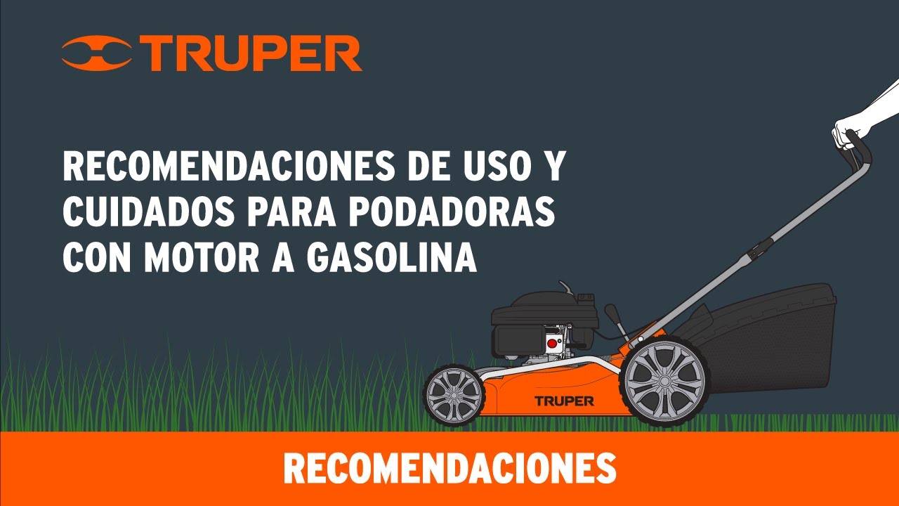 Podadora con motor a gasolina de 5 HP, 20" de corte, Truper