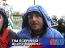 Neither Rain Nor Chill Slows Obama Event