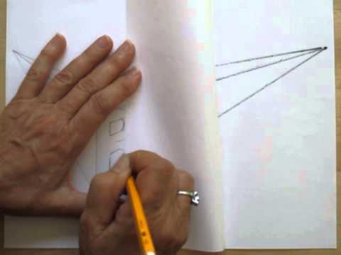 how to draw the letter c in one point perspective