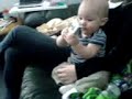 Playing with moms phone