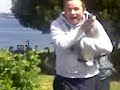 justin chasing a baby goose justin chasing a baby goose