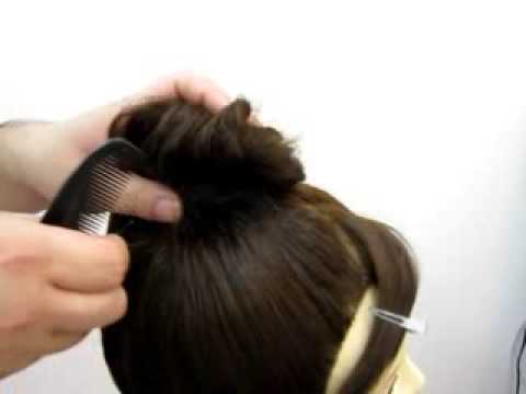 ヘアセット ヘアアレンジ ねじりお団子 髪研究所