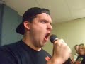 Slomo. The retard racist inter, jealous of Shinedown secret show at project 96.1 secret location, decided to have his own secret show before the band