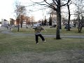 I was celebrating Finnish tradition, vappu and we were going to nightclub. My friend had a camera and he wanted to film so of my flips. So here it is...