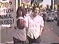 Punk Rockers at a Anti Mc Donals Protest