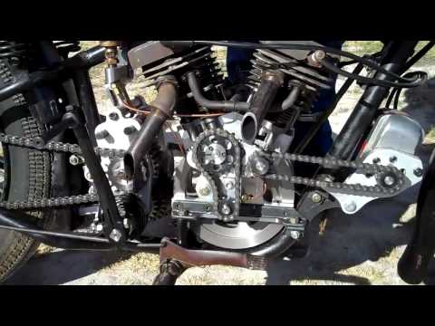 Home built engine in old Harley Davidson Hummer