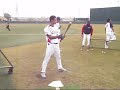 バント練習(フェルナンデス・八木)