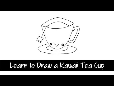 Learn to Draw a Kawaii Tea Cup in this draw with me video