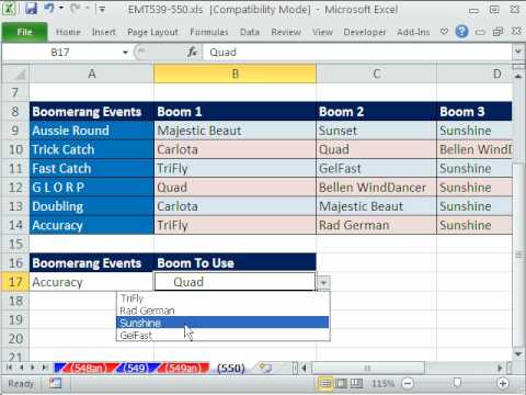 how to define drop down in excel