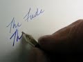Sailor Fude nib writing sample