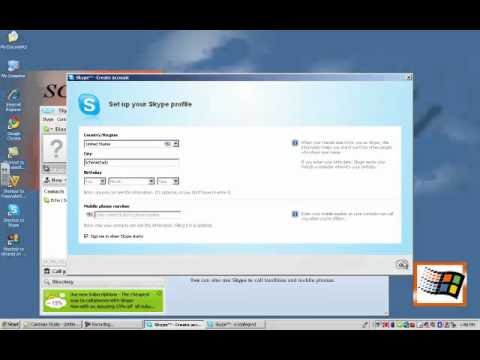 how to set up a skype account