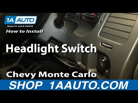 How To Install Replace Headlight Switch 2000-05 Chevy Monte Carlo