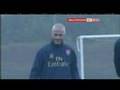 David Beckham trains at Arsenal