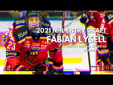 Fabian Lysell - Shift by Shift Highlights 2/16/21