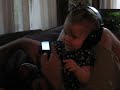 Flannery listening to music