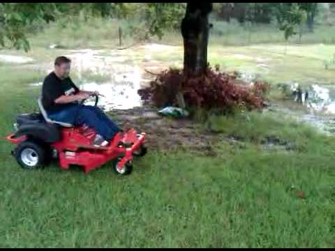 how to drive a zero turn lawn mower