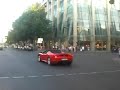 Nice Red Ferrari F430 Spider Accelerating (Berlin, Kudamm)