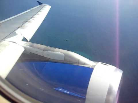 Cyprus Airways Airbus A320 takeoff from Paphos.