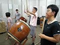 ぶち合わせ太鼓打ち上げ練習（2008.7.22.火）小槌会 Buchiawase daiko"Kozuchikai"