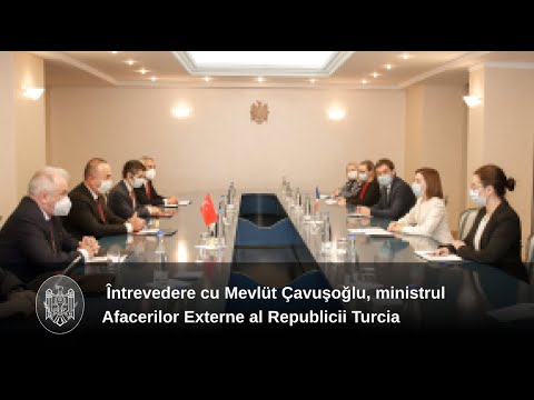 Președinta Maia Sandu a discutat cu ministrul Afacerilor Externe al Republicii Turcia, Mevlüt Çavuşoğlu