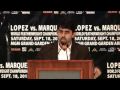 Coverage of the Juan Manuel Lopez vs Rafael Marquez press conference