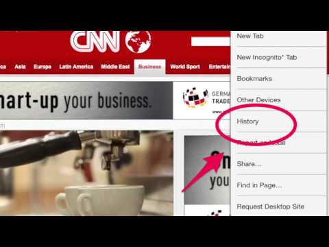 how to check history on ipad