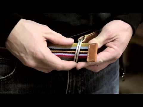 how to fasten double d-ring belt