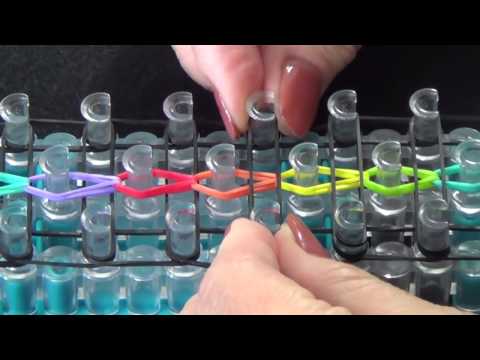 ladder - http://www.learningexpress.com/rainbowloom/ Learn how to make a Rainbow Ladder Bracelet using the Rainbow Loom. Find more Intermediate designs here:http://ww...