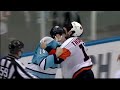 Jordan Staal vs Nate Thompson Nov 27, 2009