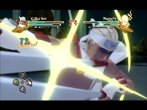 (XBOX 360) Killer Bee vs Naruto (Tailed Beast Bomb) Naruto Ultimate Ninja Storm 3