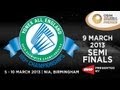 SF - WS - Saina Nehwal vs Intanon Rathanok - 2013 Yonex All England