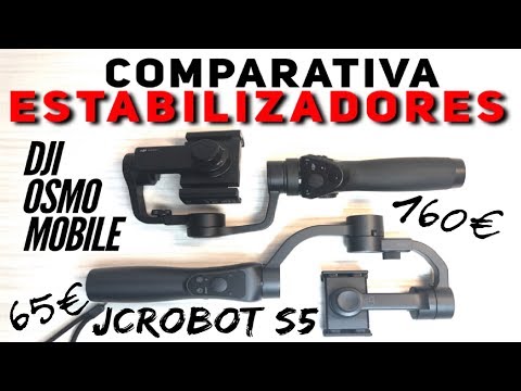 ESTABILIZADORES VÍDEO: comparativa DJI Osmo Mobile vs JCRobot S5