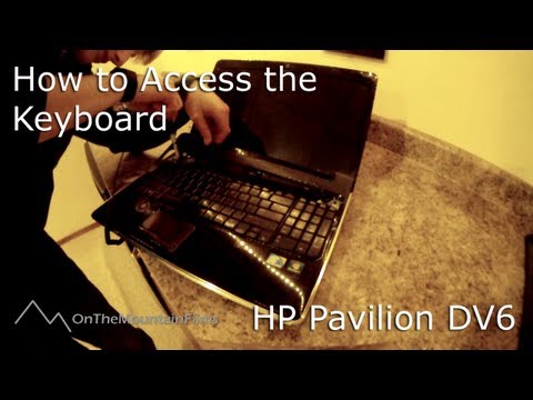 how to remove hp laptop keyboard