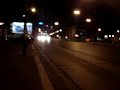 Powrot z Fresha. Warszawa noca.