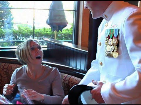 Home for the Holidays! Navy Chief Surprises his Wife after One-Year Deployment