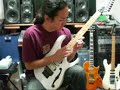 Hiroshi adjusted and fixed my guitar Hiroshi adjusted and fixed my guitar