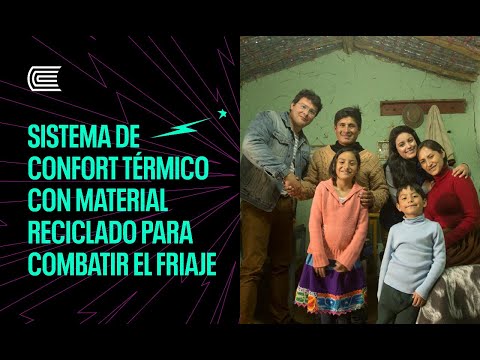 Sistema de confort térmico con material reciclado para combatir el friaje