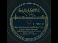 rca master 023486, rec. new york, 10 june 1938.
male quartet, details unknown.
this is the original version of the song, with rudy vall�es connecticut yankees. these gentleman sound quite authentic to my teutonic ears - unlike some of the cover versions of the song. maybe there is a hawaiian listener who can tell us if this is the real mccoy?
the group appeared on some of vall�es radio shows, but i think this is their sole commercial recording. i don't think there is any connection between this group and the several 