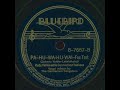 rca master 023486, rec. new york, 10 june 1938.
male quartet, details unknown.
this is the original version of the song, with rudy vall�es connecticut yankees. these gentleman sound quite authentic to my teutonic ears - unlike some of the cover versions of the song. maybe there is a hawaiian listener who can tell us if this is the real mccoy?
the group appeared on some of vall�es radio shows, but i think this is their sole commercial recording. i don't think there is any connection between this group and the several 