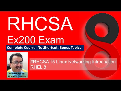 #RHCSA Linux Networking Introduction for RHCSA 8 Complete Course | Linux Certification | Ex200