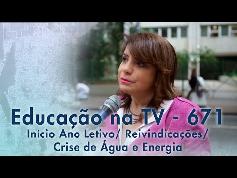 Início ano letivo - Reivindicações - Crise da água