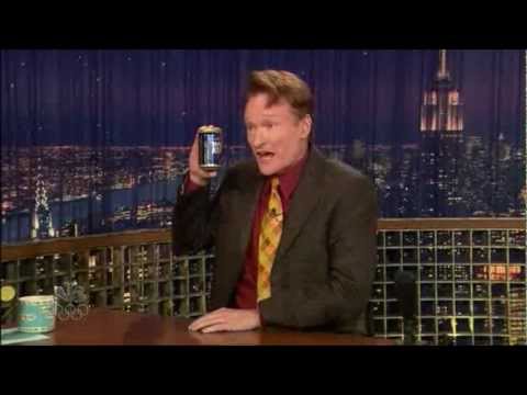 Conan O'Brien drinks Lapin Kulta (Finnish beer)