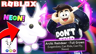I Only Traded Neon Arctic Reindeer In Adopt Me New Adopt Me