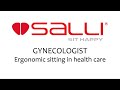 Salli Saddle Chair in healthcare, gynecologist